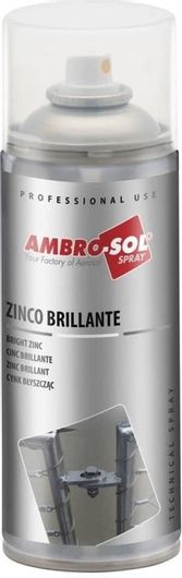 Σπρέι Γαλβανισμού Ambro-Sol Bright Zinc με Γυαλιστερό Εφέ Γκρι 400ml