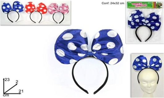 Στέκα Μεταμφίεσης με Φιόγκο Πουά Minnie Mouse Τυχαία Επιλογή Χρώματος