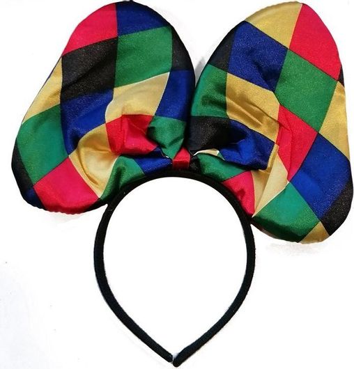 Στέκα Μεταμφίεσης με Φιόγκο Αρλεκίνου Πολύχρωμο