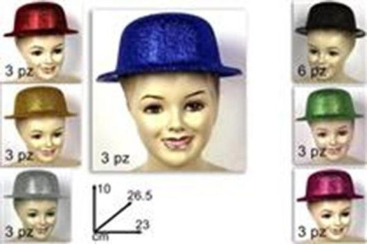 Αποκριάτικο Καπελάκι με Glitter Τυχαία Επιλογή Χρώματος