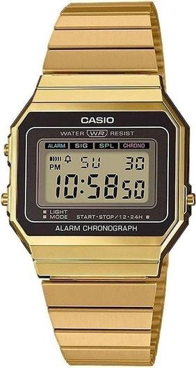 Ανδρικό Ρολόι Casio A-700WEG-9AEF με Μεταλλικό Μπρασελέ Χρυσό