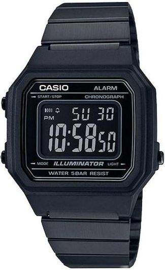 Ανδρικό Ρολόι Casio B-650WB-1BEF με Λουράκι από Καουτσούκ Μαύρο