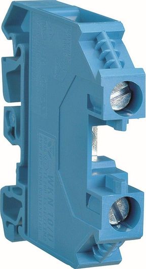 Κλέμα Ράγας Ηλεκτρολογικού Πίνακα Hager 10mm² 57A Μπλε KXA10NH