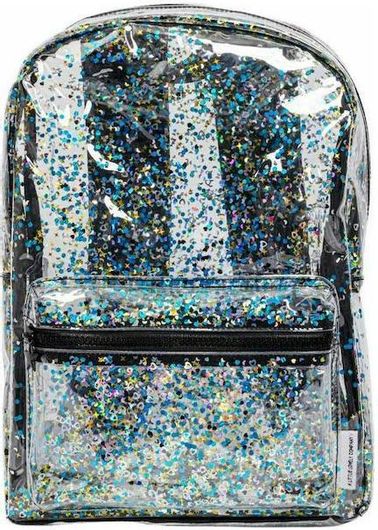 Παιδική Τσάντα Πλάτης A Little Lovely Company Glitter Μαύρο 24x11cm
