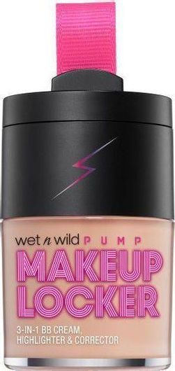 Wet n Wild Pump Makeup Locker 3In1 Sheer BB Cream Highlighter & Corrector 30ml