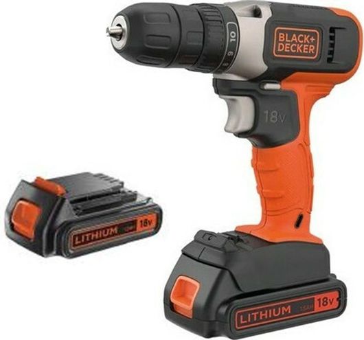 Δραπανοκατσάβιδο Black & Decker BCD001C2-QW Κρουστικό Μπαταρίας 18V 1x1.5Ah