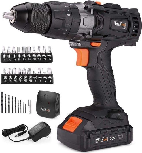 Δραπανοκατσάβιδο Tacklife PCD04C Κρουστικό Μπαταρίας 1x2Ah