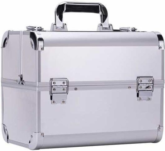 Βαλιτσάκι Καλλυντικών L Ασημί