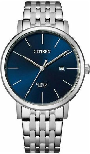 Ανδρικό Ρολόι Citizen BI5070-57L με Μεταλλικό Μπρασελέ Ασημί