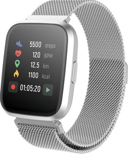 Smartwatch Forever Forevive 2 SW-310 1.4" Metal Strap Silver