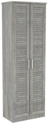 Ξύλινη Παπουτσοθήκη Sante με 7 Ράφια Antique Ανθρακί Μ60xΠ37xΥ183cm