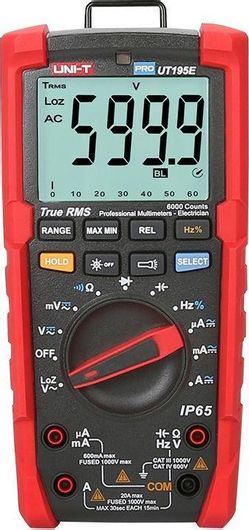 Ψηφιακό Πολύμετρο Uni-T UT195E True RMS με Μέτρηση AC / DC / Αντίστασης