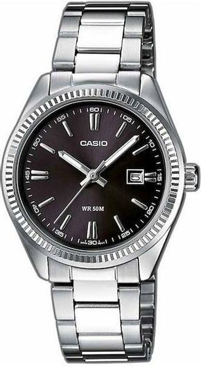 Γυναικείο Ρολόι Casio LTP-1302PD-1A1VEF με Μεταλλικό Μπρασελέ Ασημί