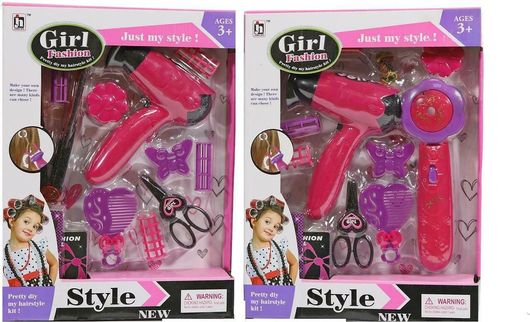 Πιστολάκι & Ισιωτικό Μαλλιών Kider Toys Μπαταρίας με Αξεσουάρ για 3+ Ετών σε Τυχαία Επιλογή Σχεδίου