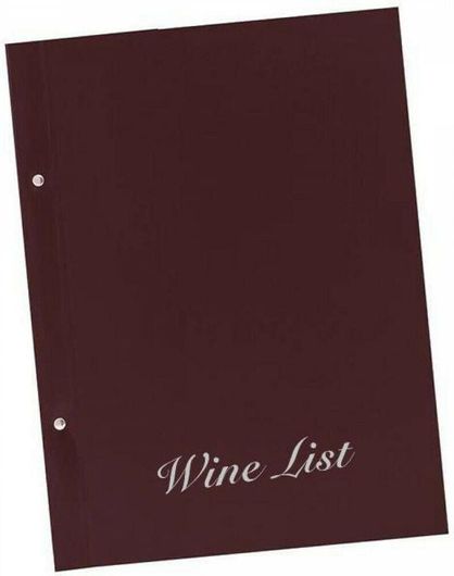 Κατάλογος Μενού Next Wine List Basic Δερματίνη PU 23.5x32cm Μπορντό