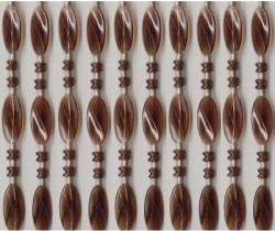 Κουρτίνα Πόρτας Sidirela από Πλαστικό Κονιάκ 100x220cm