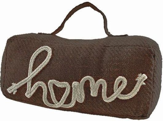 Στοπ Πόρτας General Trade Βαρίδι Decor Home Ύφασμα Καφέ 24x9x11εκ.