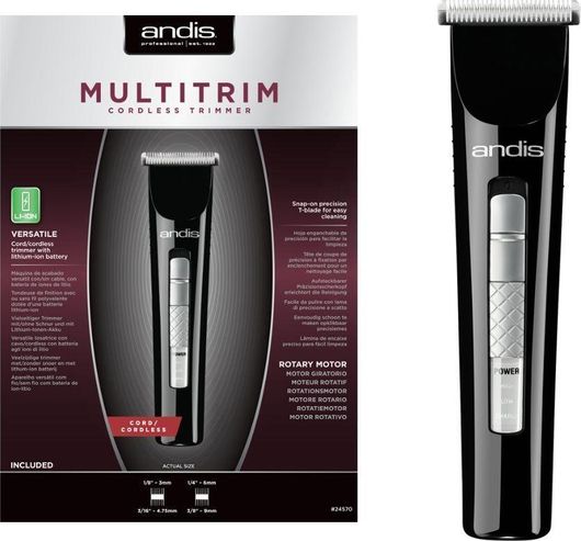 Andis Επαναφορτιζόμενη Κουρευτική Μηχανή Μαύρη