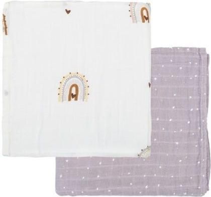 Σελτεδάκι Bimbi Dreams Σελτεδάκια από Μουσελίνα Happy Days 2τμχ 120x120cm