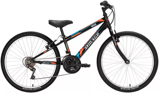 Παιδικό Ποδήλατο Clermont Viper Mirage 612 24" Mountain 18 Ταχυτήτων Μαύρο