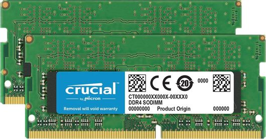 Μνήμη RAM Crucial 16GB DDR4 με 2 Modules 2x8GB & Ταχύτητα 3200 για Laptop