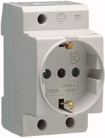 Πρίζα Ράγας Hager SN016P 240V 16A