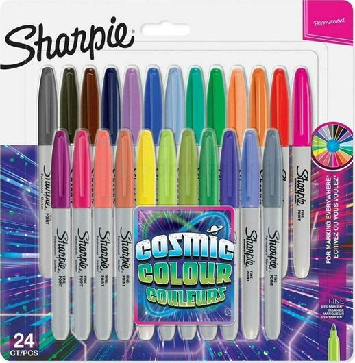 Μαρκαδόροι Sharpie 2033672 Ανεξίτηλοι 24τμχ Πολύχρωμο