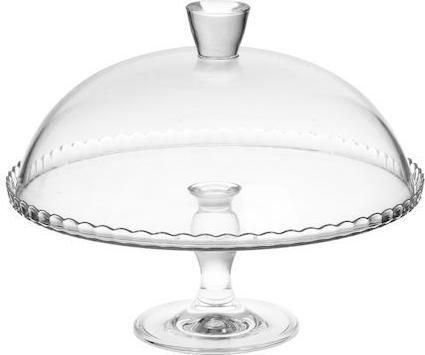 Τουρτιέρα Pasabahce 95200 Γυάλινη με Καπάκι & Πόδι Διάφανη 32x25x27cm
