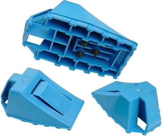 Τάκος Τροχών AMiO Πλαστικός 1τμχ Μπλε