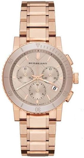 Γυναικείο Ρολόι Burberry BU9703 με Μεταλλικό Μπρασελέ Ροζ Χρυσό