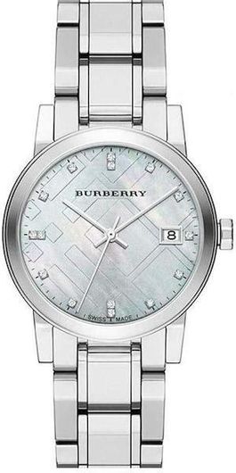 Γυναικείο Ρολόι Burberry BU9125 με Μεταλλικό Μπρασελέ Ασημί