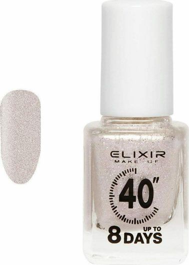Βερνίκι Νυχιών Elixir 40" Up To 8 Days Shimmer Μακράς Διαρκείας Quick Dry Μπεζ 393 13ml
