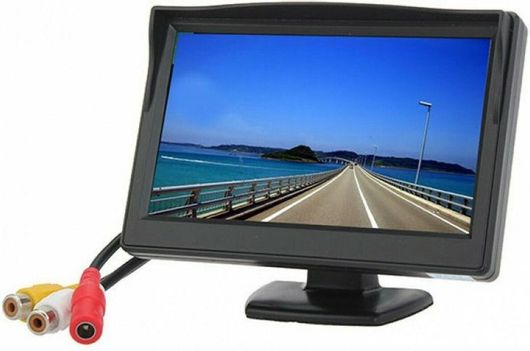 Monitor Andowl Έγχρωμο 5'' LED TFT με 2 AV 12V/24V