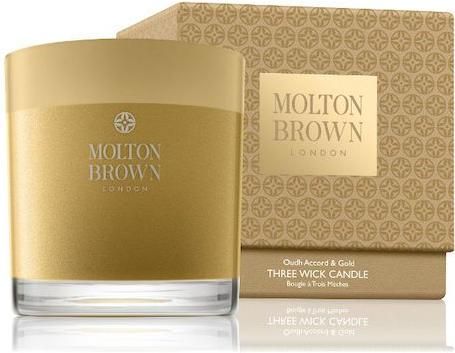 Αρωματικό Κερί Molton Brown Oudh Accord & Gold σε Βάζο με 3 Φυτίλια 480gr