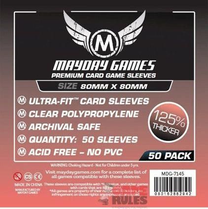 Θήκες για Κάρτες Mayday Games Square Card Premium Sleeves 80x80 50τμχ