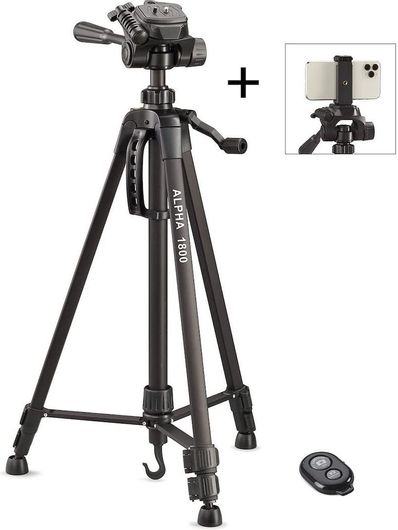 Τρίποδο Κινητού Cullmann Alpha 1800 Mobile με Bluetooth Μαύρο