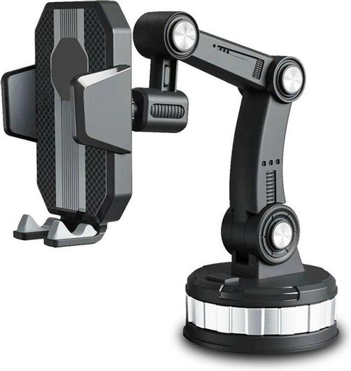 Βάση Κινητού Αυτοκινήτου ZP-X0566 με Ρυθμιζόμενα Άγκιστρα Μαύρο