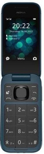 Κινητό Απλής Χρήσης Nokia 2660 Flip Dual SIM 48MB / 128MB με Κουμπιά Μπλε
