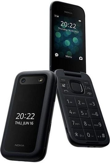 Κινητό Απλής Χρήσης Nokia 2660 Flip Dual SIM 48MB / 128MB με Κουμπιά Μαύρο