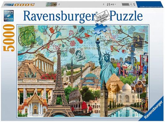 Puzzle Αξιοθέατα του Κόσμου 2D 5000 Κομμάτια