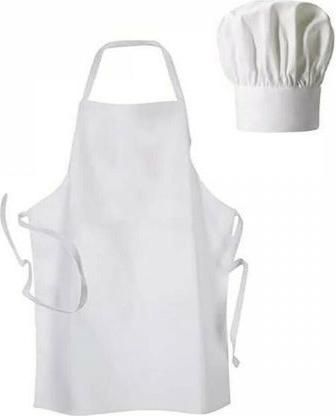 Παιδικό Σετ Next με Ποδιά Κουζίνας & Σκούφο Λευκό