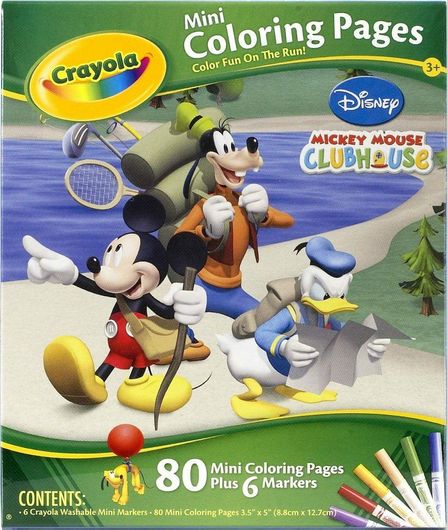Ζωγραφική Crayola Mini Colouring Pages Mickey Mouse για 3+ Ετών