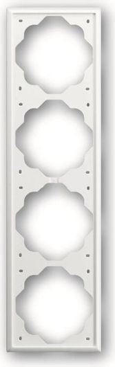 Πλαίσιο Διακόπτη Abb Impuls 4 Θέσεων Κάθετης Τοποθέτησης Λευκό 10201