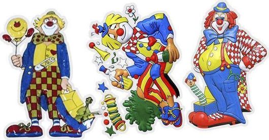 Αποκριάτικο Ντεκόρ Carnavalista Κλόουν 74x45cm