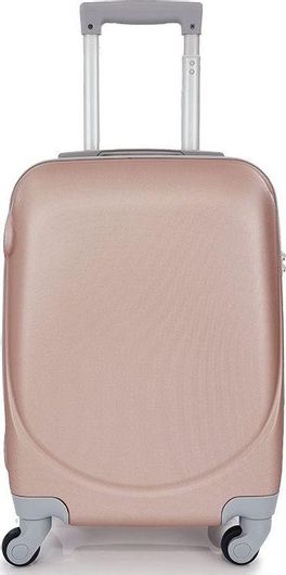 Βαλίτσα Ταξιδίου Ormi Καμπίνας Σκληρή Ύψους 52cm με 4 Ρόδες Ροζ Χρυσό