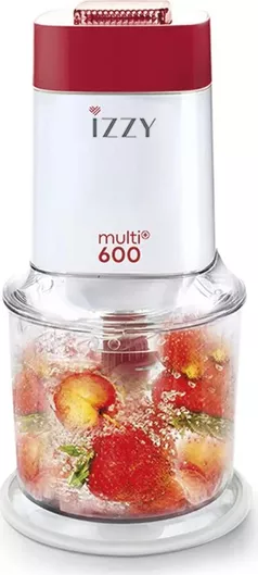 Πολυκόπτης Multi Izzy Multi 600 Red 600W με Δοχείο 600ml