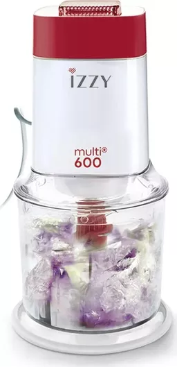 Πολυκόπτης Multi Izzy Multi 600 Red 600W με Δοχείο 600ml