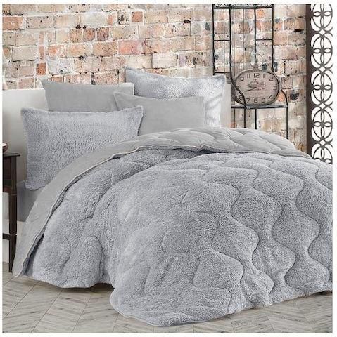 Σετ Κουβερτοπάπλωμα Collective Home με Μαξιλαροθήκες Διπλό 200x240cm Softwell Γκρι