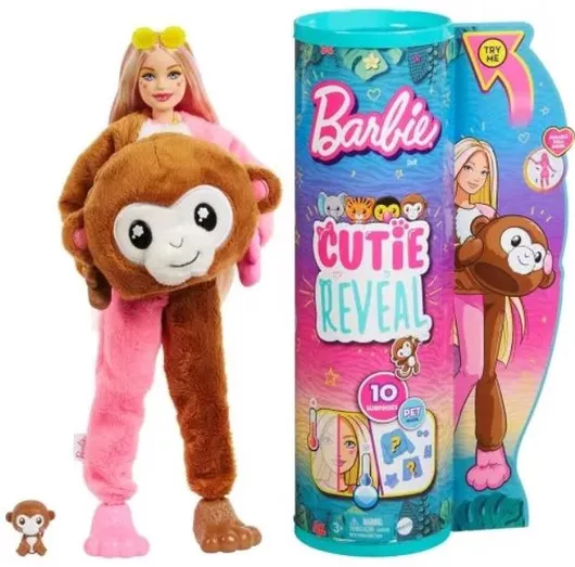 Barbie Cutie Reveal Μαϊμουδάκι για 3+ Ετών