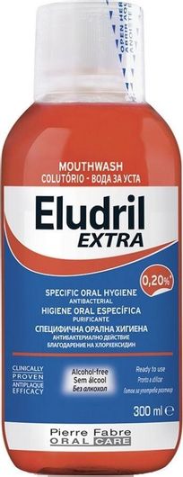 Στοματικό Διάλυμα Elgydium Eludril Extra 0.20% κατά της Πλάκας & της Κακοσμίας 300ml